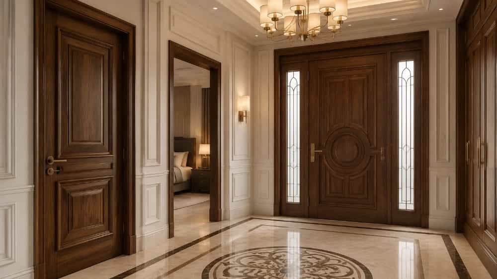 تولید انواع درب شیک اتاق خواب، کمد دیواری و لابی در چنار درب